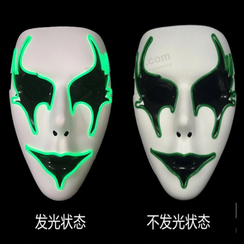 Máscara EL de artesanato de Halloween. Grande venda na Amazon