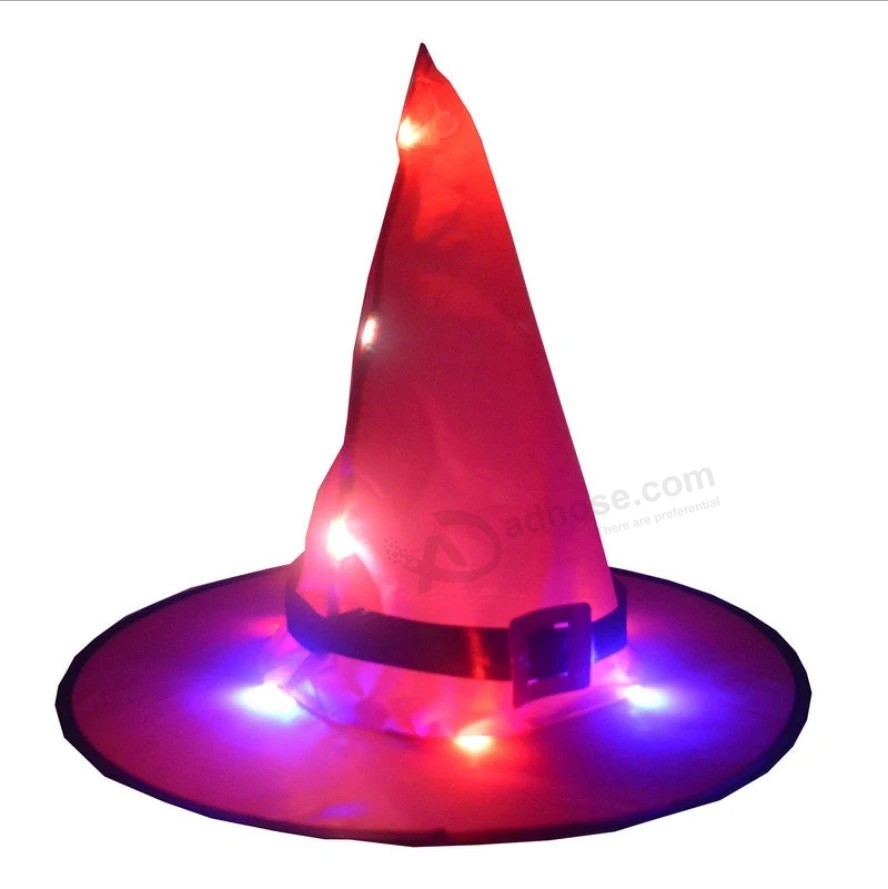 Хэллоуин шляпа ведьмы, украшение шляпа ведьмы, праздничная игрушка, hallowen Gift, свет