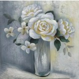 flor moderna com vaso artesanal pinturas a óleo fotos Pop Art pintura parede decoração artística