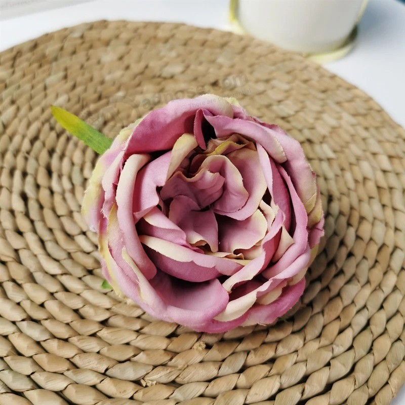 Довольно 9-10 см роза голова сохранилась цветок для свадебного украшения