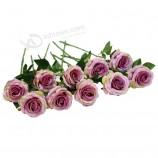 real touch latex artificial flowers plastic rose decorative artificial flowers silk rose flower for home party and wedding decoration