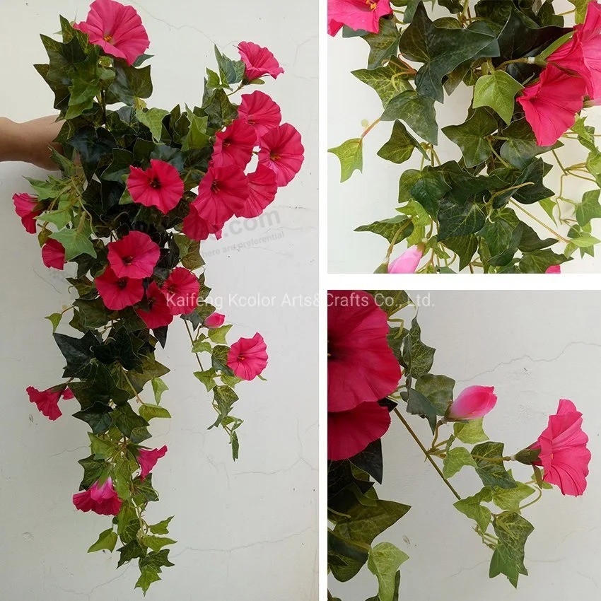 62cmプラスチックアサガオ花安い造花家の装飾のためのアレンジメント