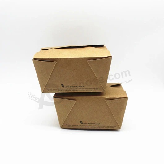 Modifique la caja de empaquetado del cartón para requisitos particulares de la comida biodegradable
