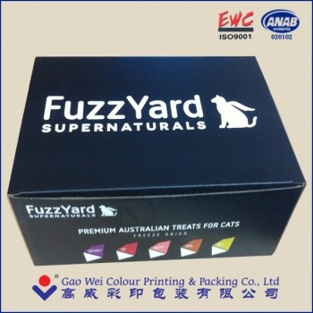 scatola di imballaggio in carta cartone ondulato di colore per animali domestici