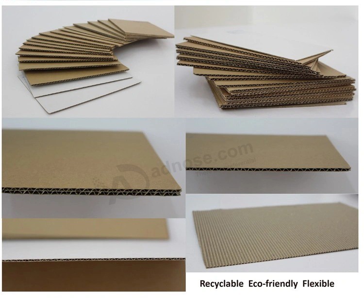 Papel de producto original marrón Medio de embalaje Flor lisa Ecomerce personalizado Entrega 5 capas Color grande Caja de cartón de agua