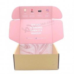 wholesale custom printed mailer shipping carton paper corrugated Box foldable postal delivery tuck End corrugated paper Box