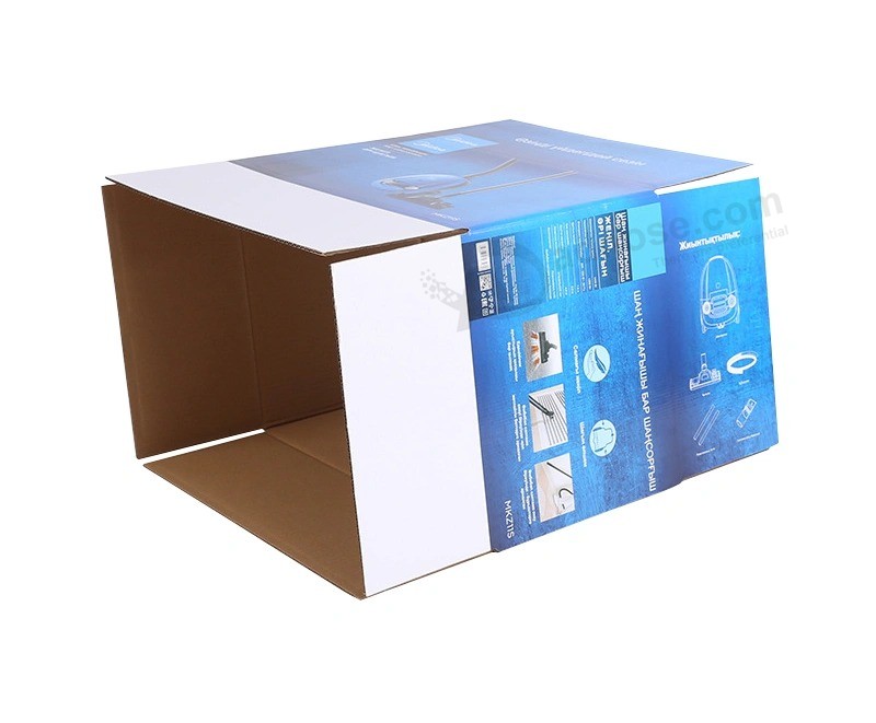 Изготовитель на заказ Большая оптовая цена складная Промышленная упаковка Картонный пылесос Доставка Картонная коробка из гофрированного картона