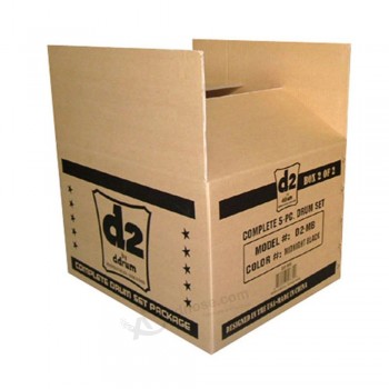 Caja de embalaje de cartón de papel personalizado Caja de archivo de caja móvil para envío