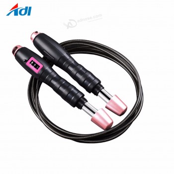 LED Display pvc electronic digital smart skipping ropes heavy weighted cordless jump rope with counter