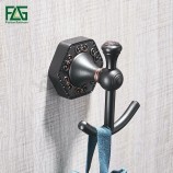 Flg Orb latão único ganchos para porta de armário de parede de banheiro