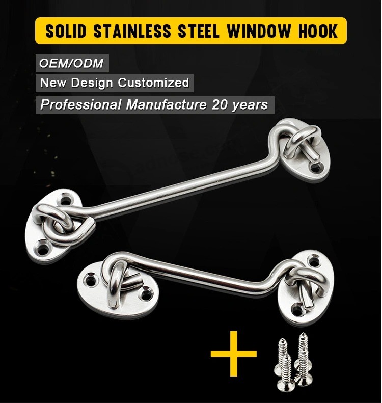 Gancio per serratura per porte e finestre in acciaio inossidabile di buona qualità