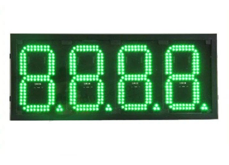 Автозаправочная станция Цифровые вывески P10 На открытом воздухе Одноцветный знак Светодиодный дисплей для шоссе