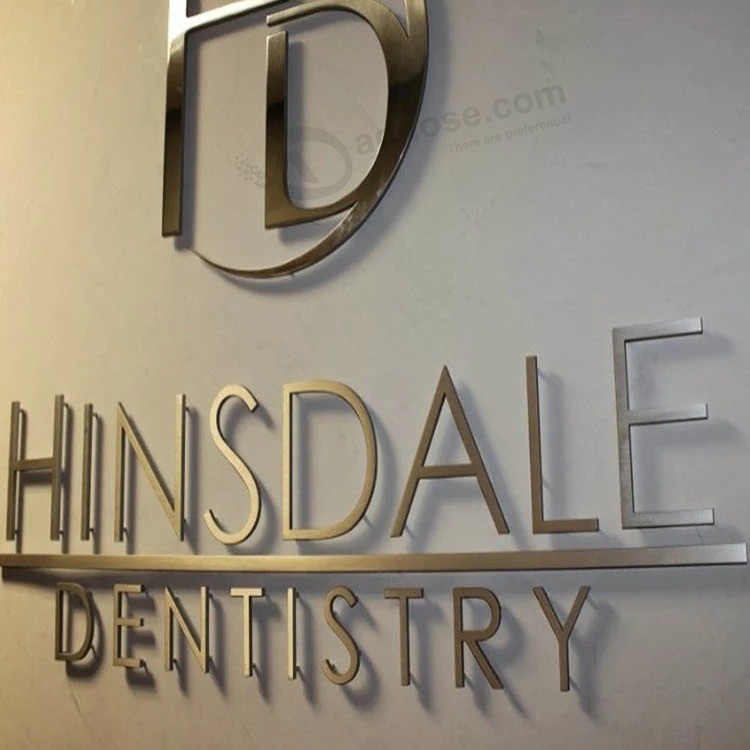 Nome del dentista Pubblicità acrilico Insegna canale Lettera segno Board