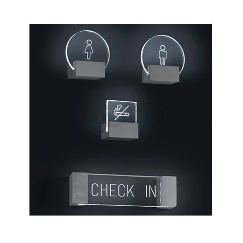 Cartello segnaletico per ufficio personalizzato Targa con numero LED