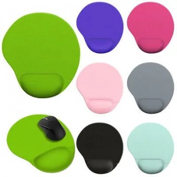 alfombrillas de ratón de silicona con reposamuñecas impresas con logotipo personalizado
