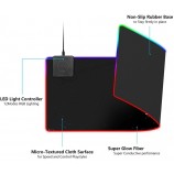 Cargador inalámbrico logotipo personalizado carga inalámbrica Alfombrilla de ratón para juegos RGB LED de gran tamaño