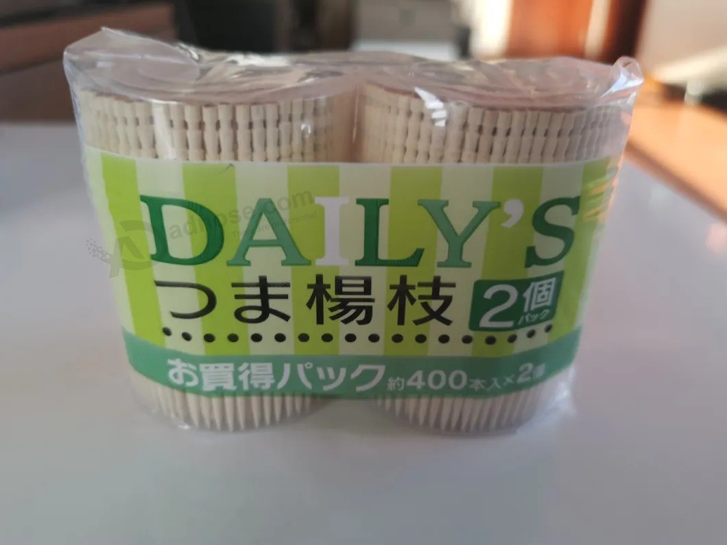 High Quality Bamboo Disposable Toothpick in Bottle with Customers Logo