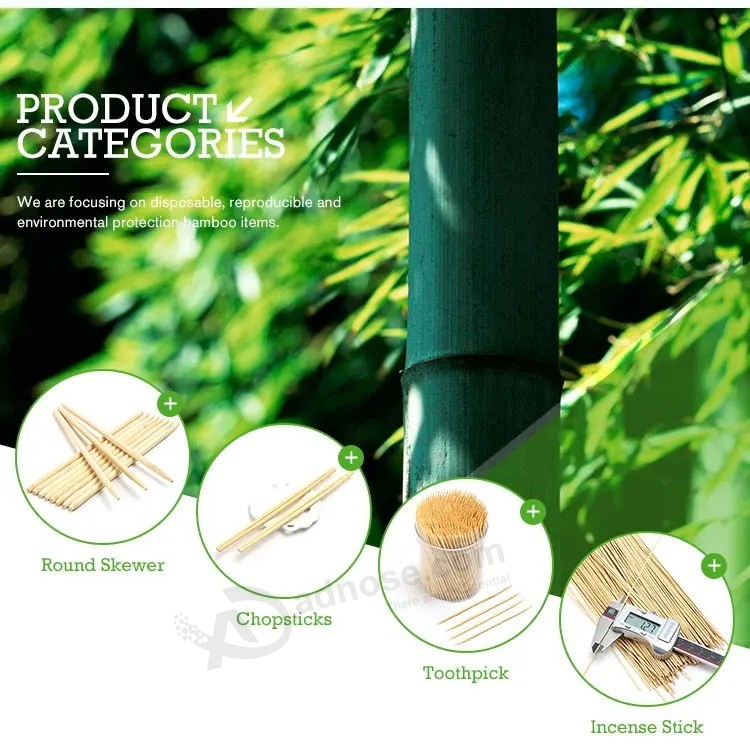 Umweltfreundlicher umweltfreundlicher extra dünner Bambus-Zahnstocher in loser Schüttung