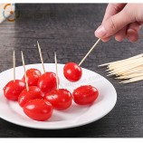 Wholesales Disposable Double Pointed Bamboo Tooth Picks Fruit Pick Toothpick