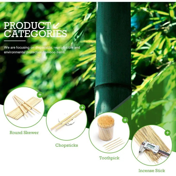 Palillo de bambú de bambú más popular del partido del paquete de la botella 100PCS