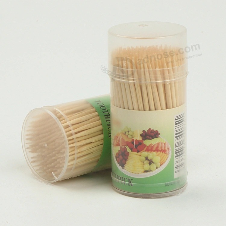 Preço barato Papel simples personalizado Sharp Madeira embrulhada Palitos de bambu