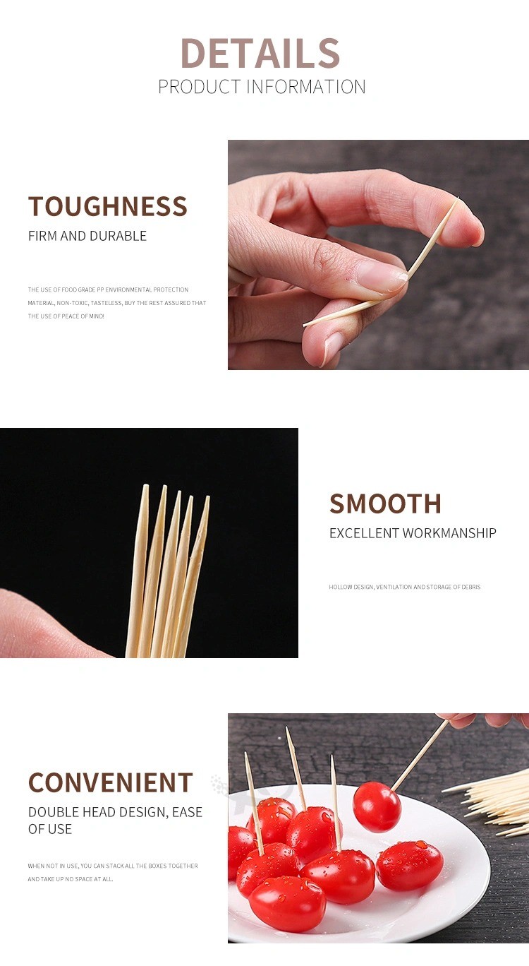 Cheap Eco-Friendly disposable Tooth pick & fruits Picks bamboo Materials