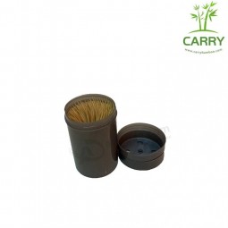 Stuzzicadenti di bambù usa e getta ambientali di vendita calda con etichetta personalizzata