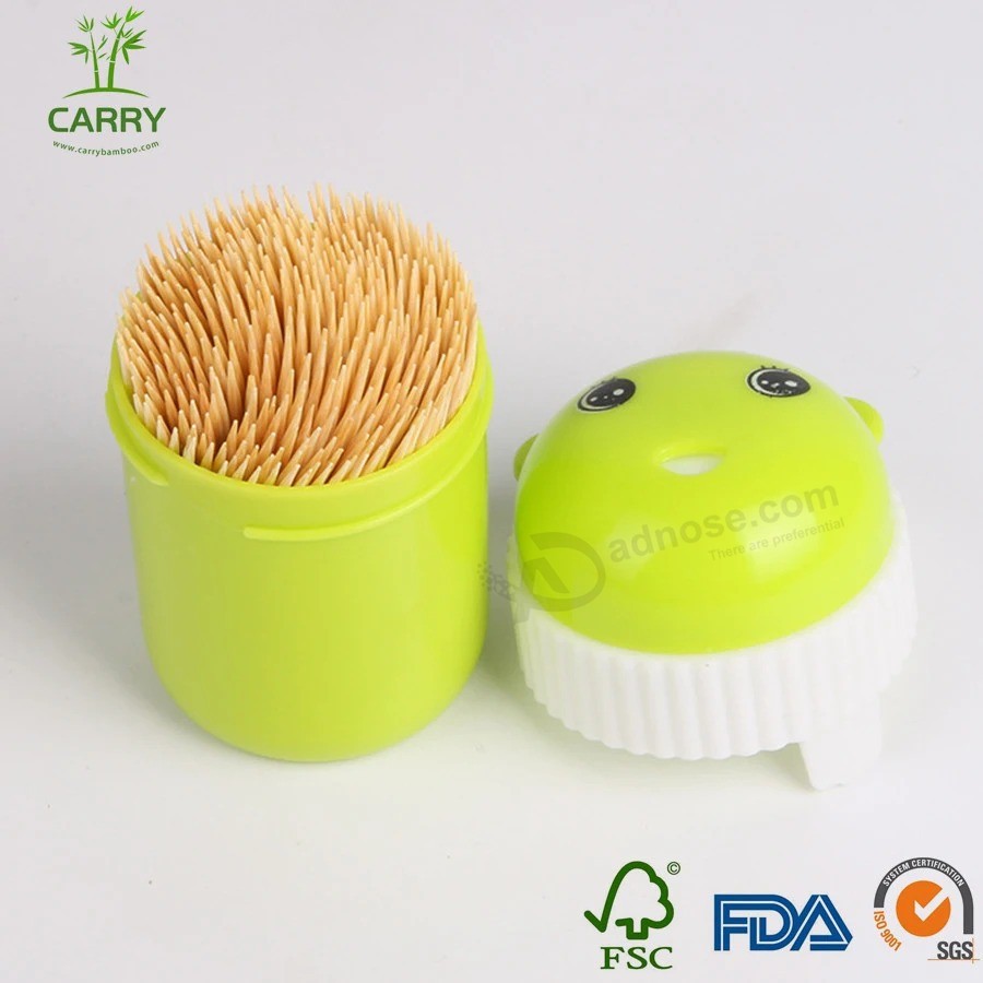 Wholesale High Quality Cheap Disposable Bamboo Toothpicks for Classical Series for Small High Lid in Plastic Bottle