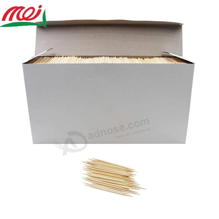 Wholesale Two Side Disposable Custom Bottle Sterile Bamboo Toothpick for Food