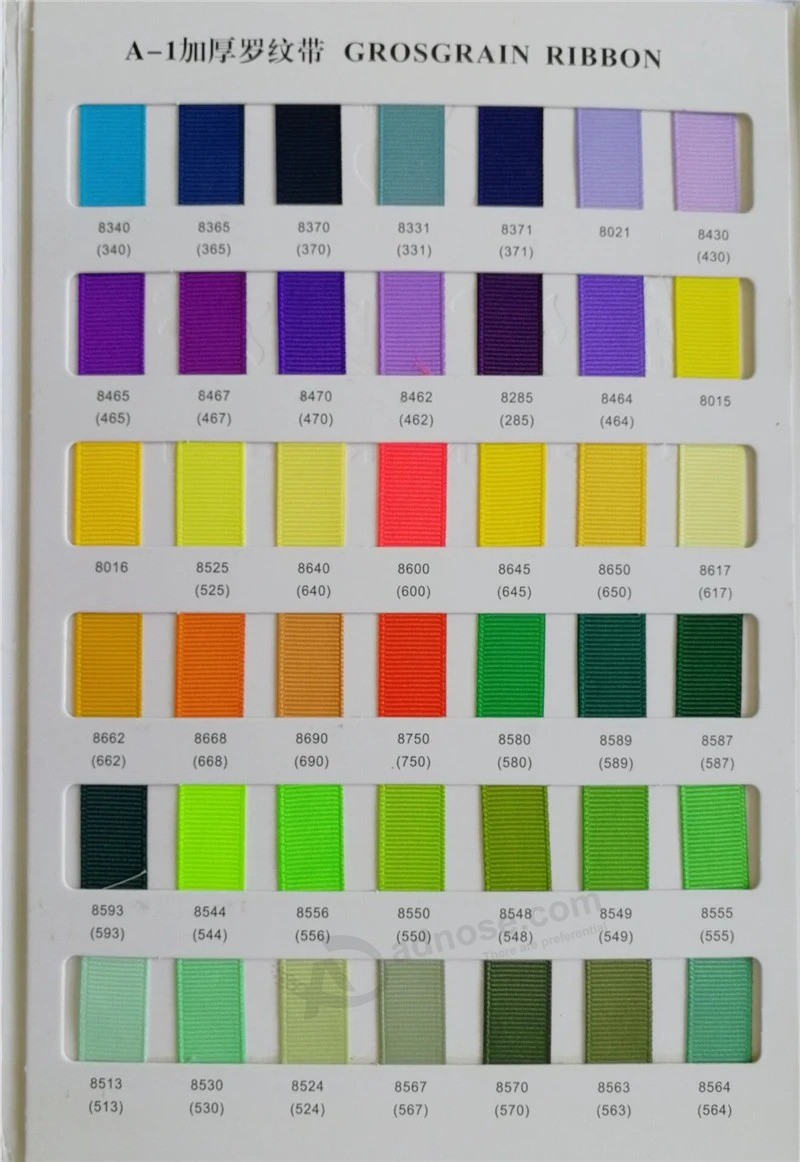 Großhandel hohe Qualität mehr Farben Ripsband für Kleidungsstück