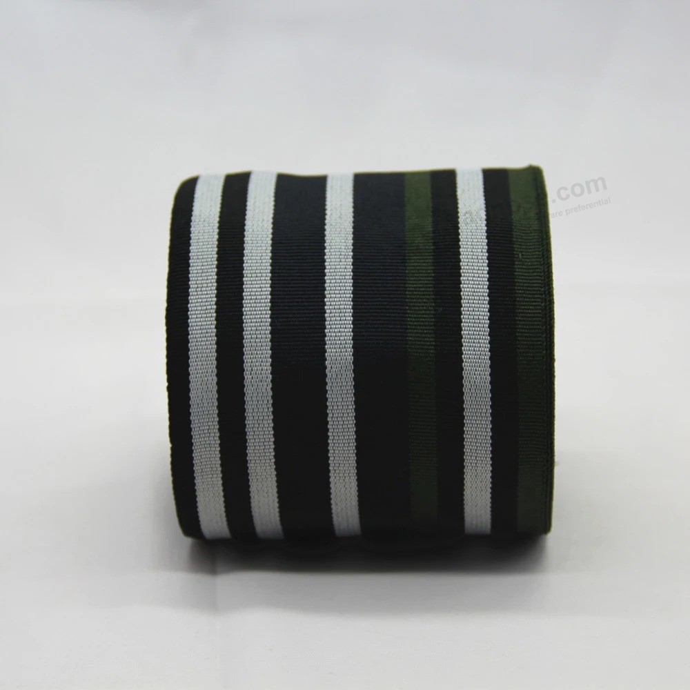 Eco-Friendly Stripe Polyester / Cotton / PP/ Nylon Webbing /Ribbon