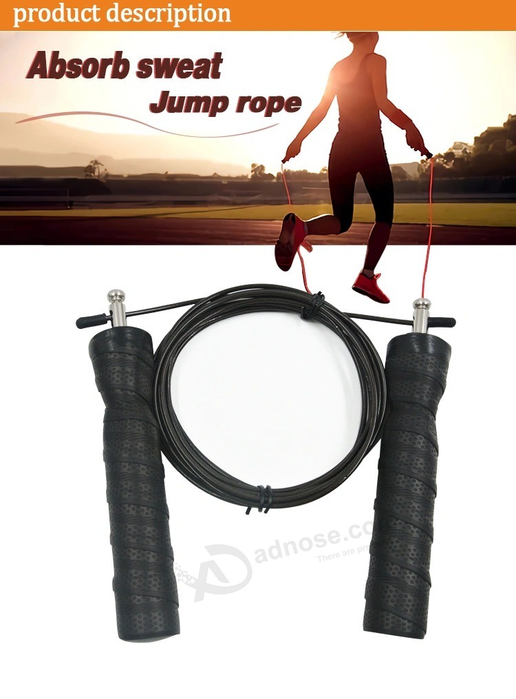 Corda per saltare per saltare regolabile, corda per velocità ideale per esercizi aerobici, allenamento di velocità e resistenza