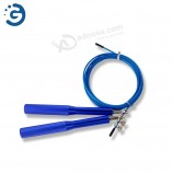 Customized Color Metal Aluminum Handle Jump Rope Weighted Home Gym Workout Equipment Adjustable Length Rope