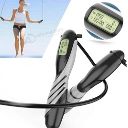 2020 LED Display Digital Weight Calories Time Setting Heavy Weight Speed Jump Rope, Skipping Rope with Counter`