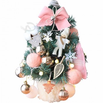 mini albero di natale finestra ufficio decorazione desktop regali di natale ornamenti natalizi albero di pino