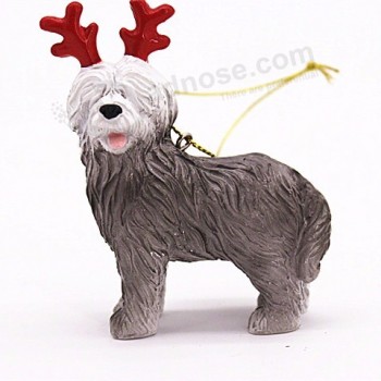 billige Hundeharz Weihnachtsverzierung Weihnachtsbaumdekor