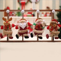 Nuevos accesorios para árboles de navidad figuras navideñas decoraciones navideñas marionetas de tela de baile pequeños colgantes regalos