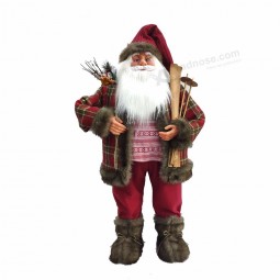 adornos de regalo de navidad árbol colgante muñeco clásico de peluche de santa para decoración del hogar