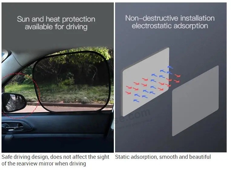 Protección contra el deslumbramiento y los rayos ultravioleta para su hijo: sombrillas de coche para ventanas laterales para bebés
