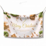 Large size custom print outdoor advertising pvc fence mesh merry christmas birthday party  banner with grommets