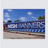 digital printed advertising custom fabric flex mesh fence banner with optional Pvc vinyl