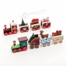 christmas decoration supplies creative little train shop window table Top  christmas decoration children's gifts