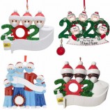 2020 DIY personalized family christmas ornament party decoration gift bless pray fashion accessories xmas tree decoration