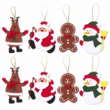 felt ornament Set felt christmas hanging decorative items christmas gifts cute felt christmas ornament For kids