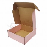 Caja de envío corrugada impresa personalizada Caja de envío postal de papel de entrega de envío final de pliegue