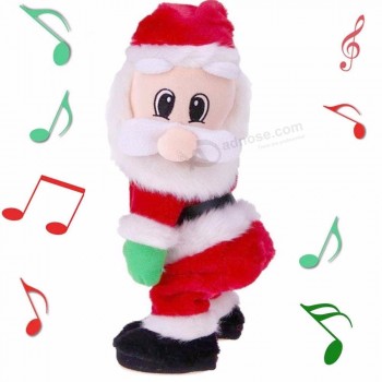 Schütteln Sie die Hüfte tanzen singen elektrische Puppe Santa Claus Figur Weihnachtsspielzeug für Kinder