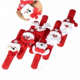 亚马逊热销LED圣诞节玩具圣诞老人雪人手圈圣诞节儿童可爱礼物手巴掌拍手镯玩具