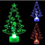 2020年热销LED闪烁发光圣诞圣诞老人雪人玩具