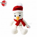 boneco de neve de pelúcia no atacado para presentes de natal para crianças