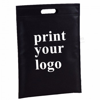 pequeño bolso no tejido ecológico MQO 70gms imprima su logotipo bolso de compras bolso personalizado con logotipo